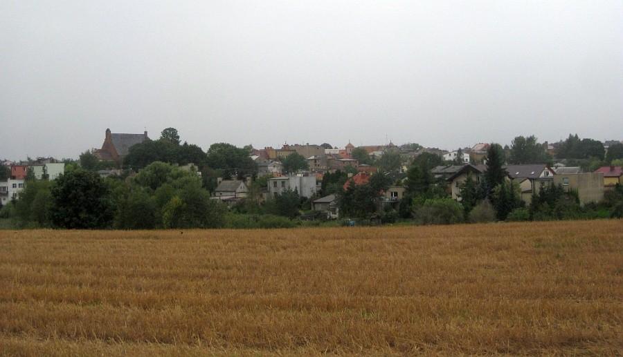Pobiedziska - panorama w szary dzień