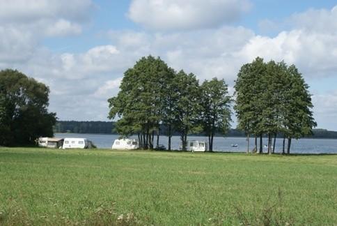 widok na jezioro Dręstwo