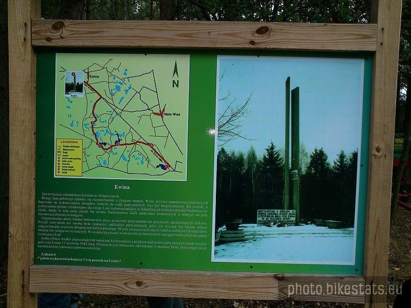 Rocznica bitwy pod Ewiną. Tablica informacyjna.