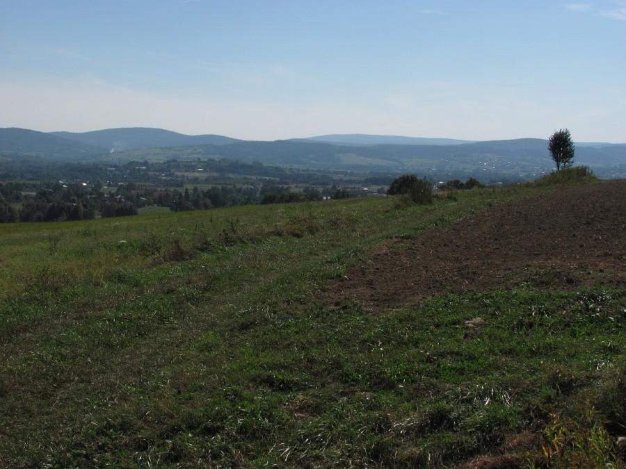 Beskid Niski z górki w Wójtowej
