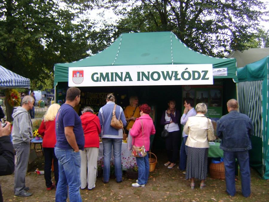 Stoisko Gminy Inowłódz na dożynkach prezydenckich w Spale