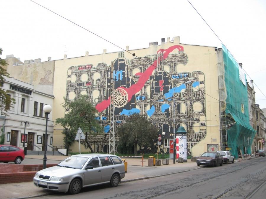 Mural na Legionów w Łodzi