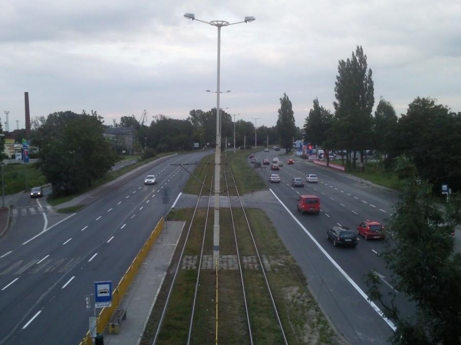 Widok z kładki nr 1 w kierunku wschodnim