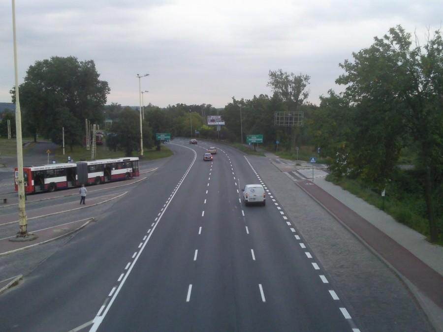 Widok z kładki nr 2