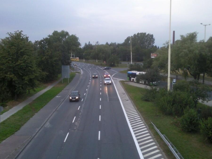 Widok z kładki nr 2