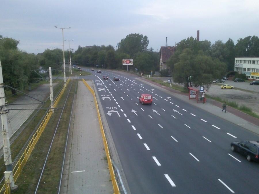 Widok z kładki nr 2