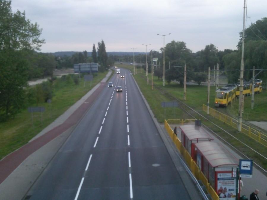 Widok z kładki nr 2