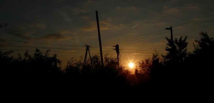 Załapaliśmy się na zachód słońca z kolejowymi akcentami