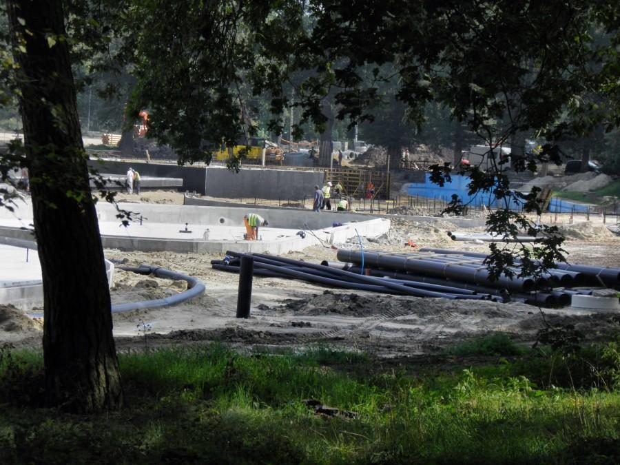 Trwają intensywne prace przy przebudowie kąpieliska Arkonka - 18 września 12 r.