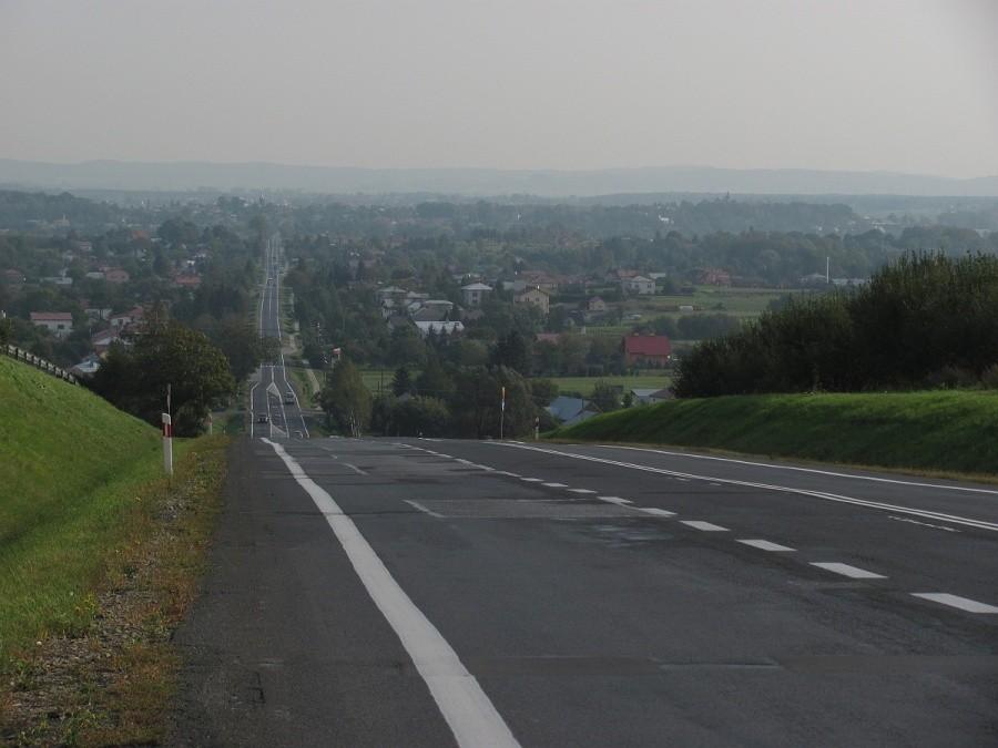 zwyczajowa fotka z podjazdu do Rogów