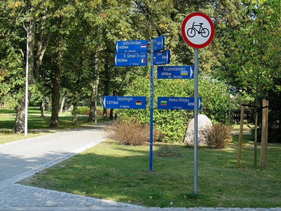 Do tych miejscowości, na rowerku nie można ?
