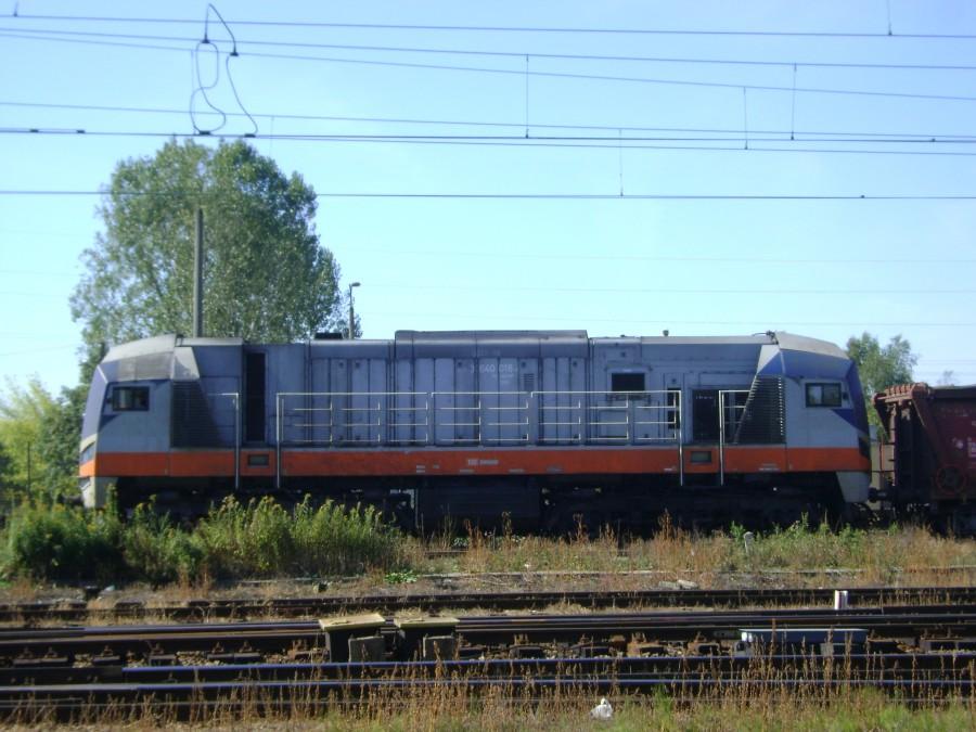 Lokomotywa 311D-08 DB Schenker na stacji w Tomaszowie Mazowieckim