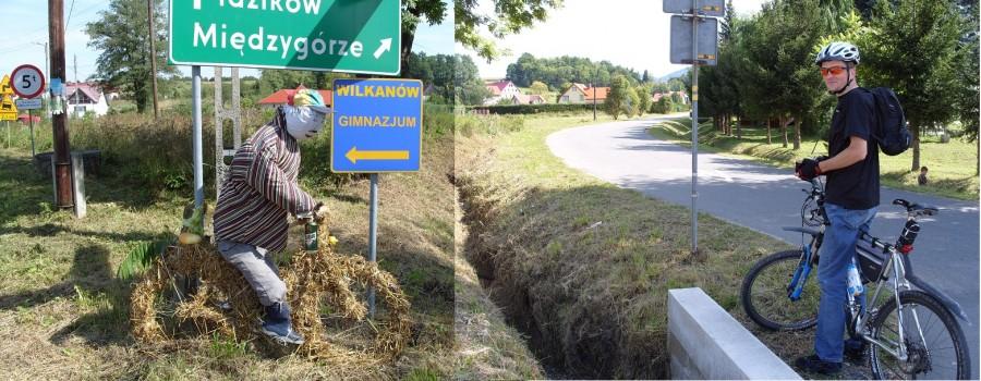 Gdy w Wilkanowie zobaczyliśmy kolegę po fachu z puszeczką piwa Ryjek miał tylko jedno w głowie zimne piwko, ja zresztą też ;). Tak też udaliśmy sie w stronę chłodnego napoju.