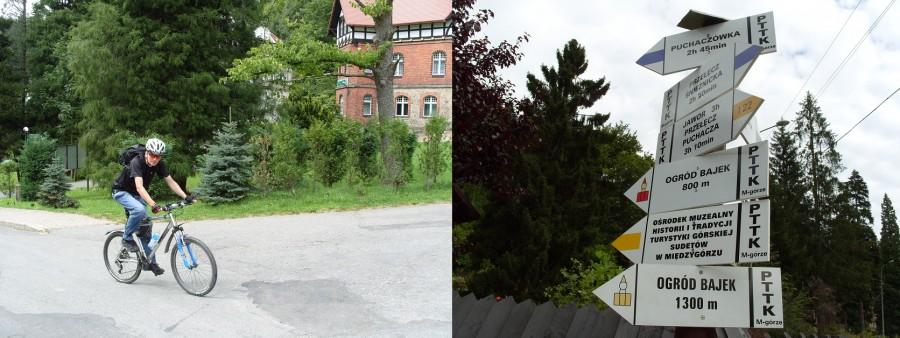 Po odpoczynku i nasmarowaniu rowerów a może raczej przełyków ;) atak na ogród bajek.