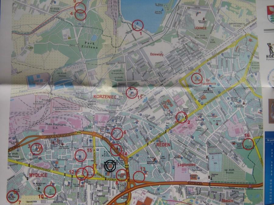 Mapa rajdu
