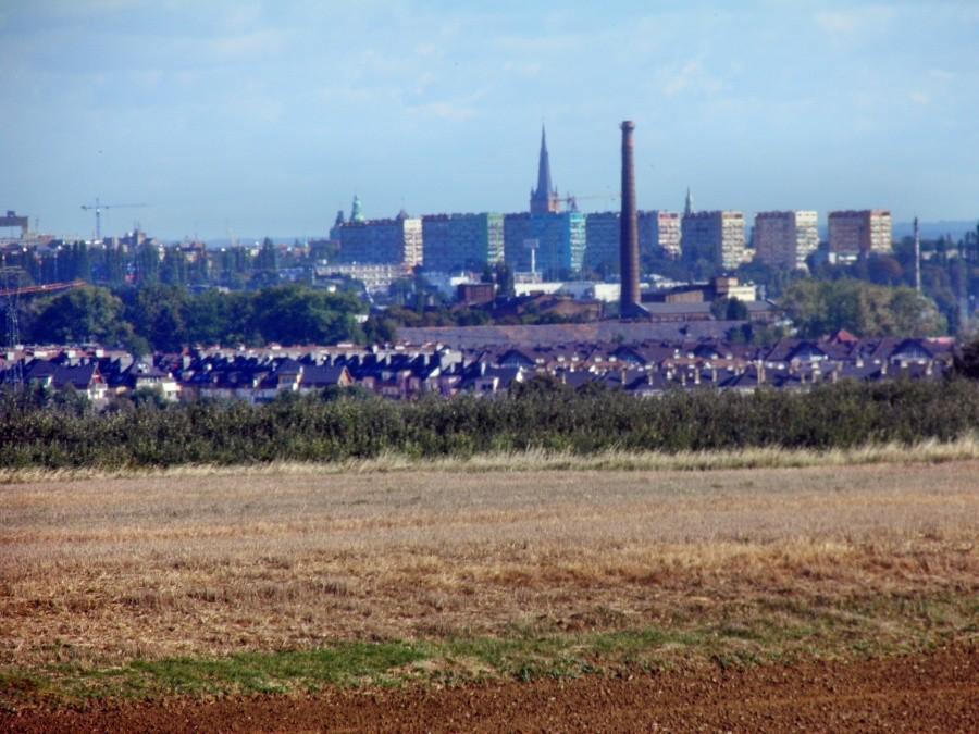 Panorama Szczecina spod miejscowości Smolęcin - 23 września 12 r.