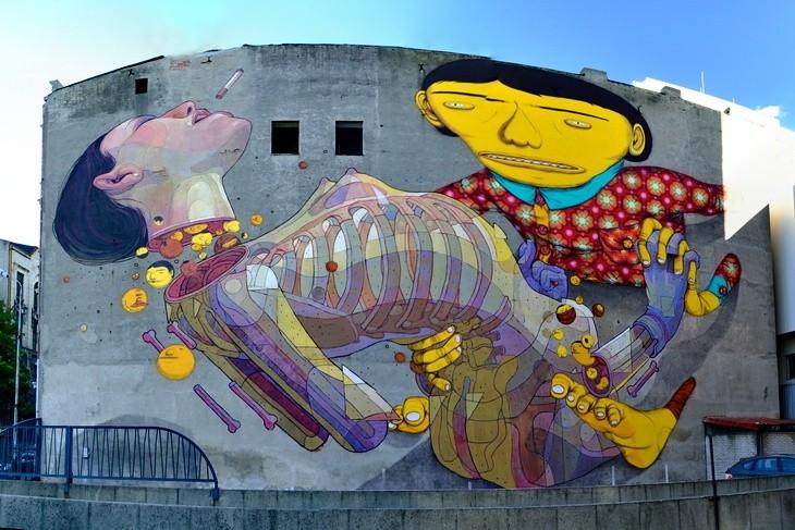 Mural - Roosevelta (Os Gemeos/Aryz)