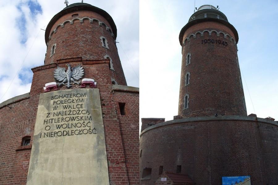 No i latarnia w Kołobrzegu tu miałem problem z rowerem ....