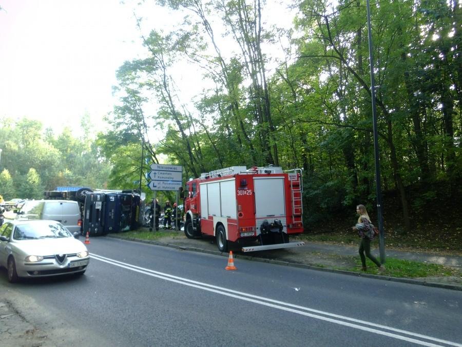 Wypadek w pobliżu ul. Murckowskiej w Katowicach