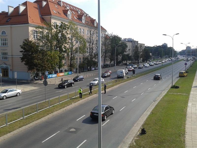 Wypadek na Powsińskiej koło Legii