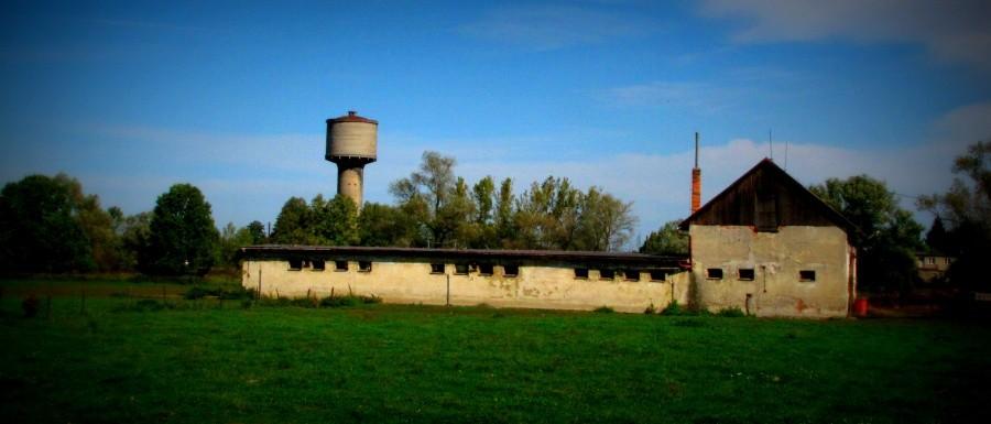 Pudlov. Wieża ciśnień i budynki gospodarcze .