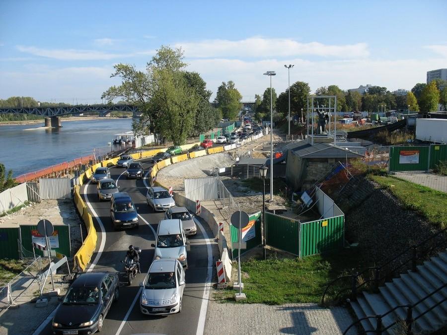 Objazd tunelu Wisłostrady