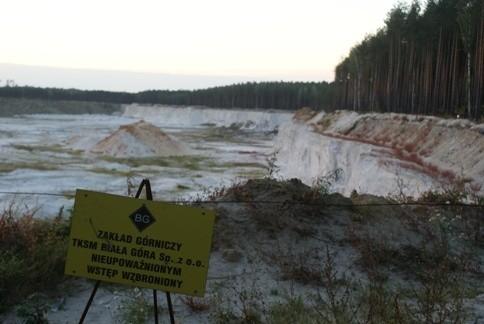 kopalnia Biała Góra z czarnego rowerowego