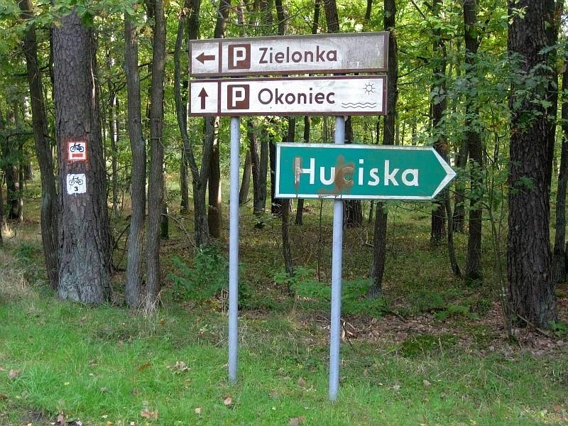Drogowskaz :-) Usunięcie literki "c" pewnie przysporzyło by tej osadzie turystów :-)