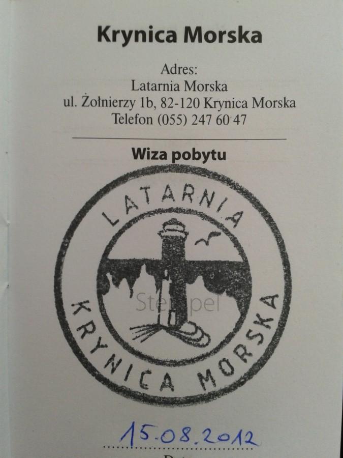 Wiza z Krynicy Morskiej - ostatnia latarnia zaliczona!