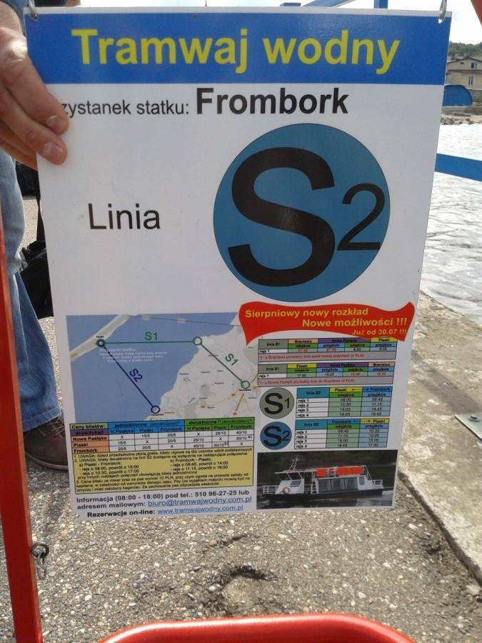 Tramwaj wodny: Krynica Morska - Frombork