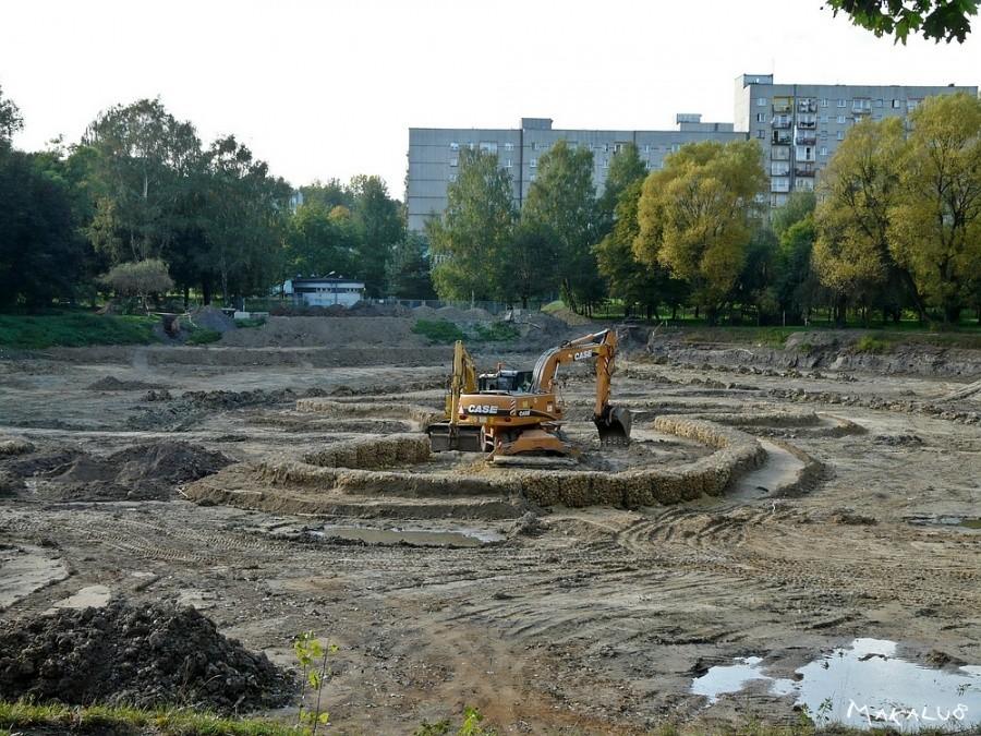 Bytom remont stawu parkowego. Rafa koralowa? ;-)