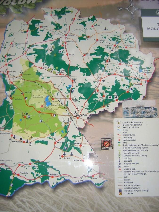 Park Krajobrazowy "Dolina Jezierzycy" - mapka