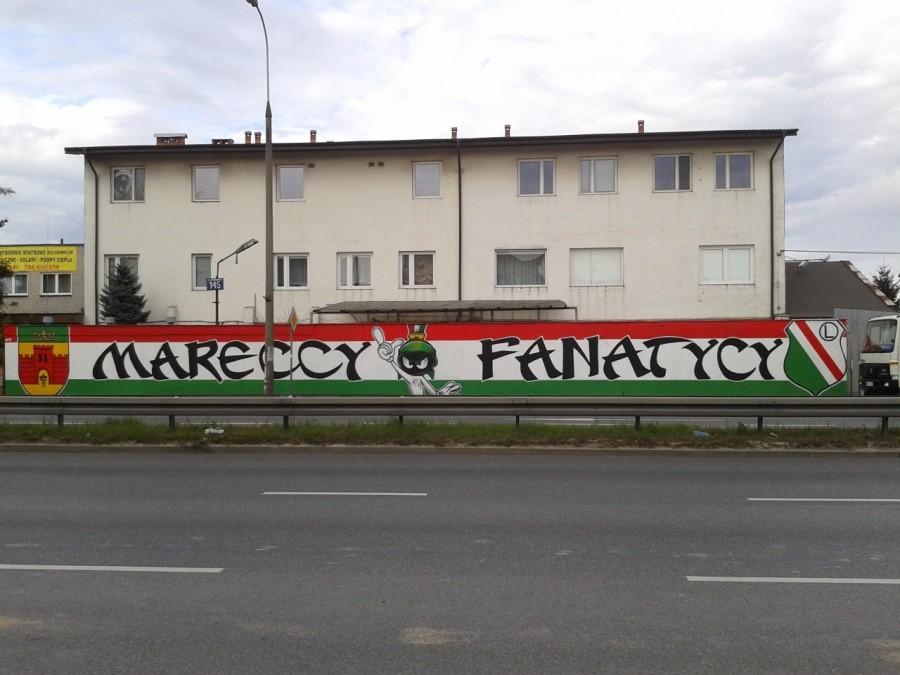 Kibice Legii są wszędzie, w Markach też
