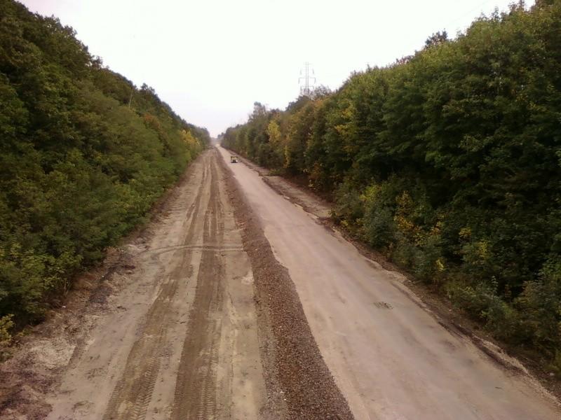Widok z kałdki na wschód