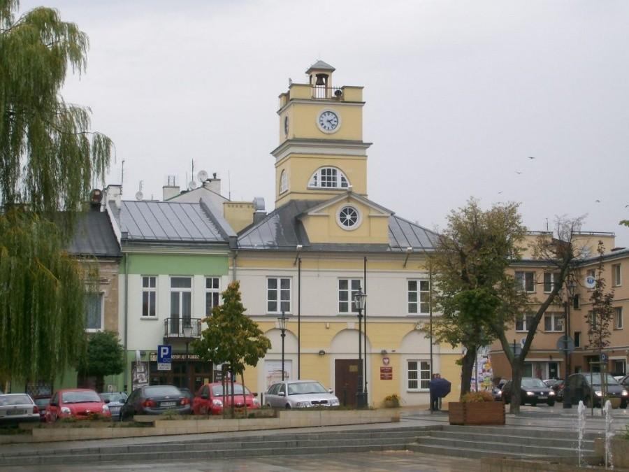 dawny ratusz przy rynku w Grójcu