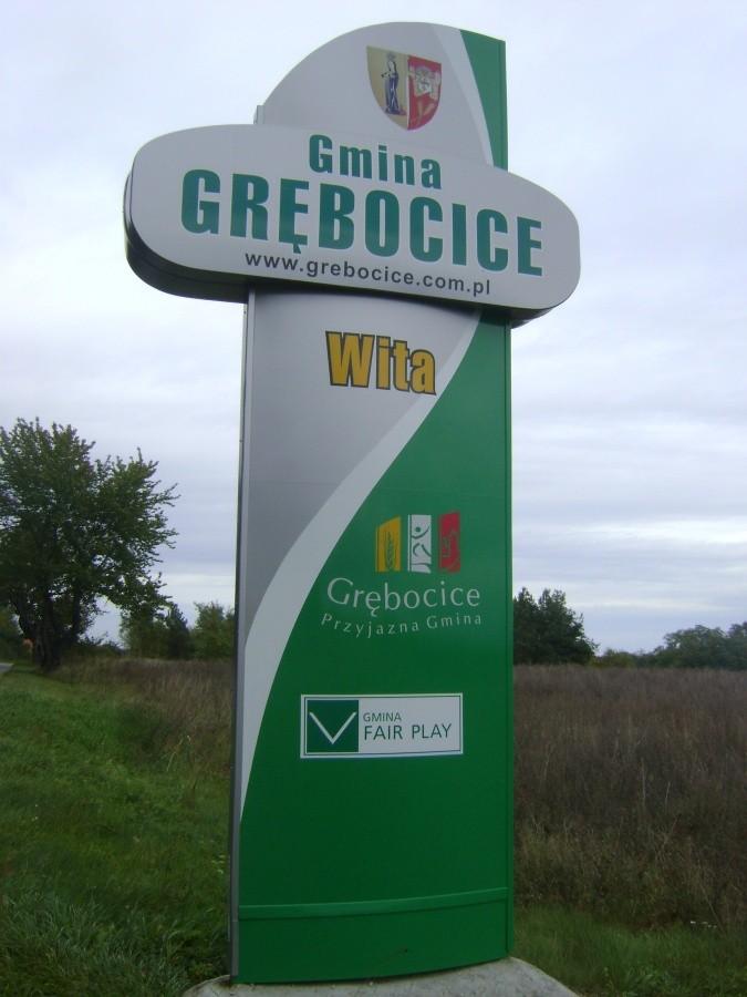 Znak powitalny- Gmina Grębocice
