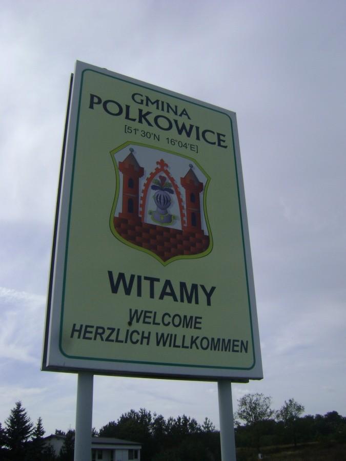 Znak powitalny - Gmina Polkowice