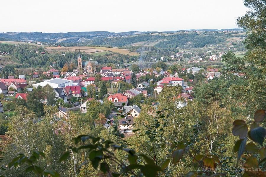widok na Ciężkowice