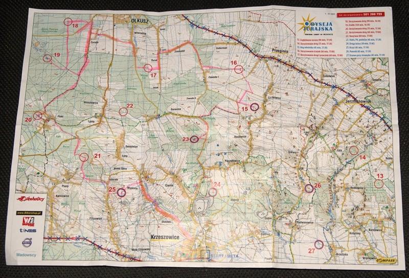 Odyseja Jurajska 2012 mapa dzień 1