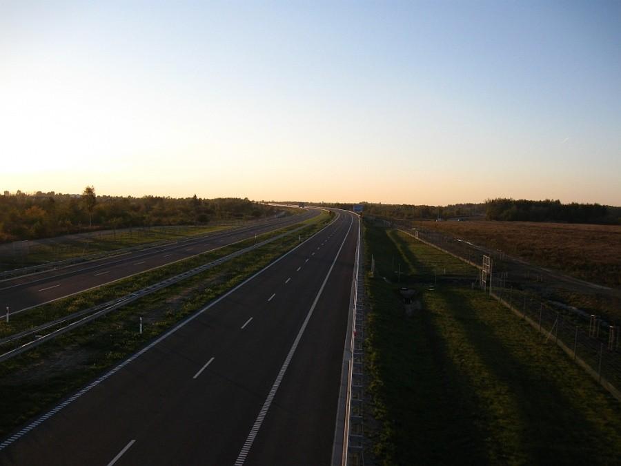 Kawałek kawałka autostrady.