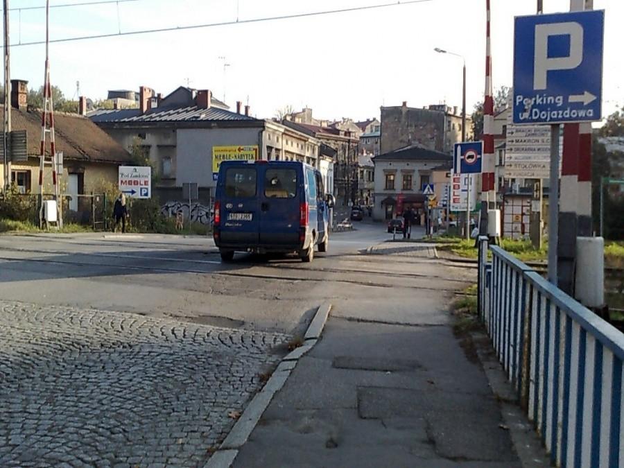 Wjazd na starówkę Cieszyńską