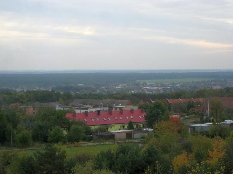 Widok z wieży był dziś ograniczony przez mgłę.