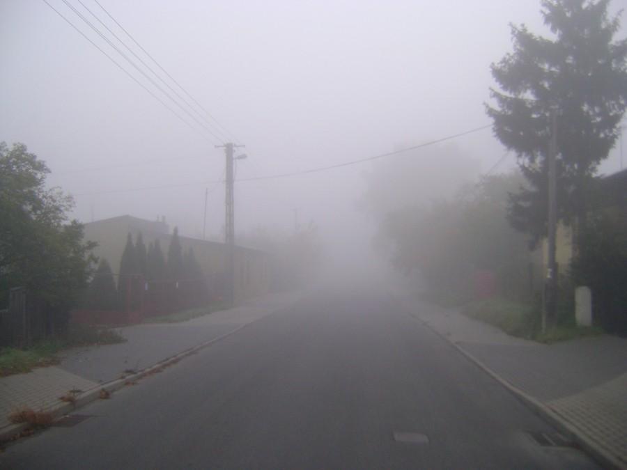 Ulica Garbarska we mgle