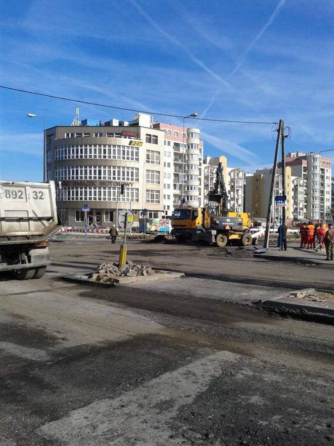 Skrzyżowanie z zamkniętą Lazurową