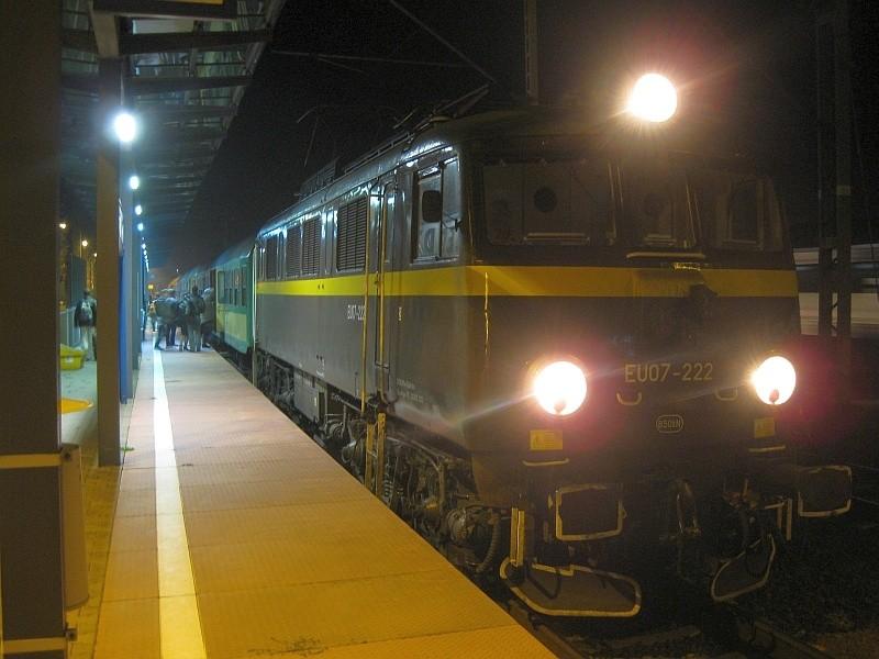 Pociąg na swarzędzkiej stacji PKP