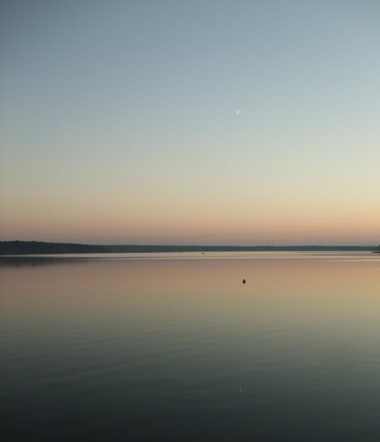 Wieczór nad Zalewem Zemborzyckim