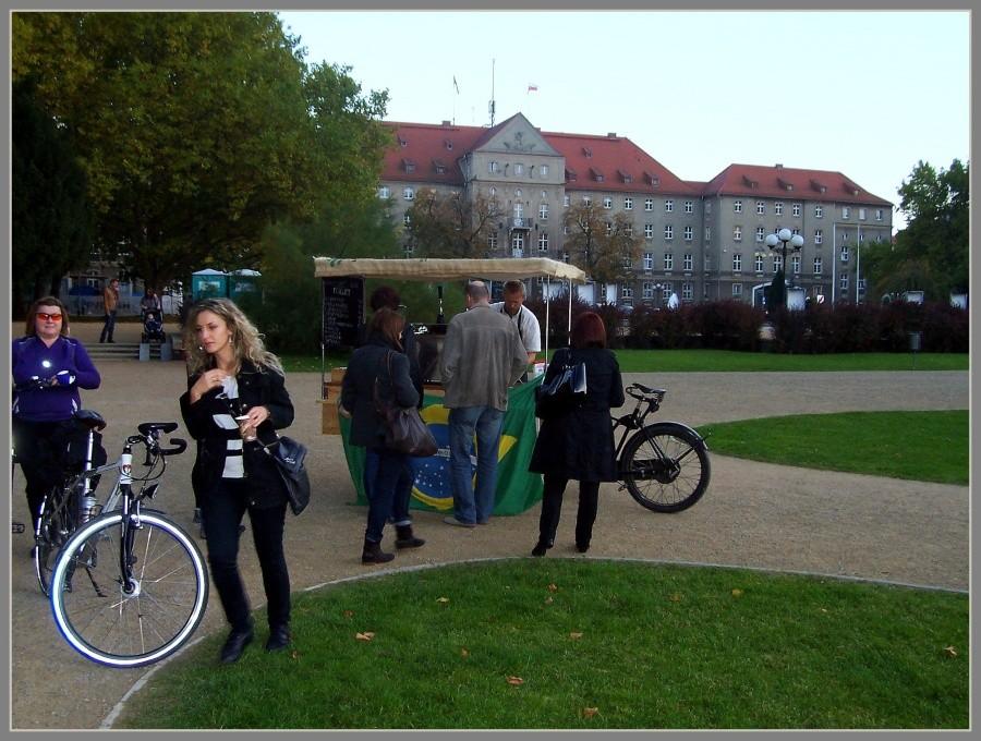 Cafe Rower na Jasnych Błoniach.