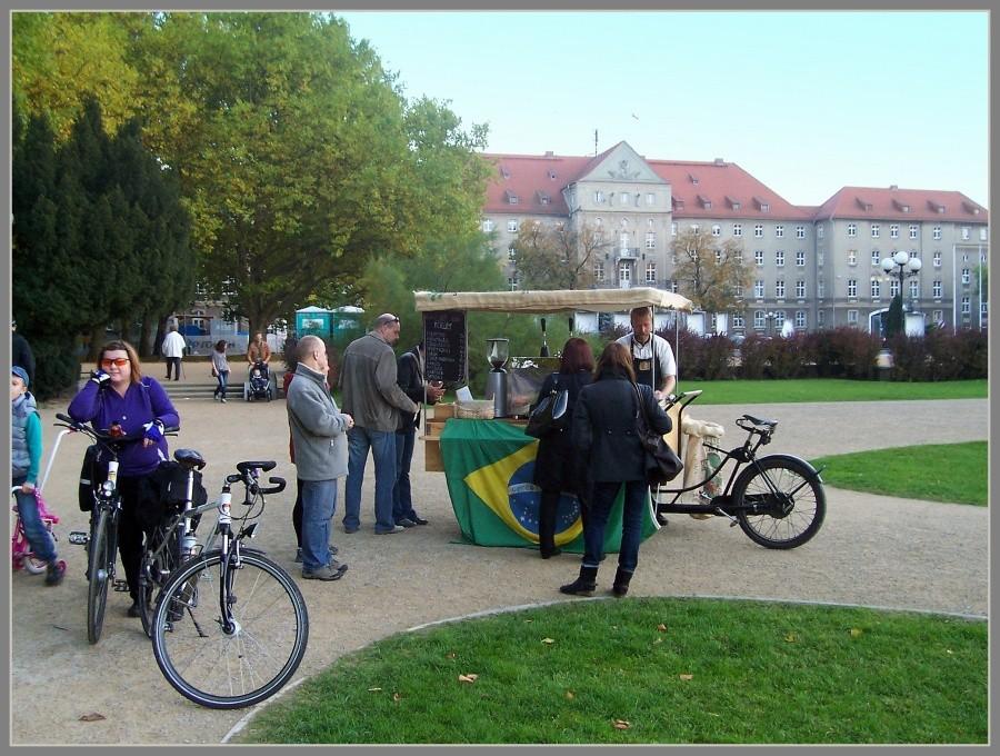 "Cafe Rower" na Jasnych Błoniach.