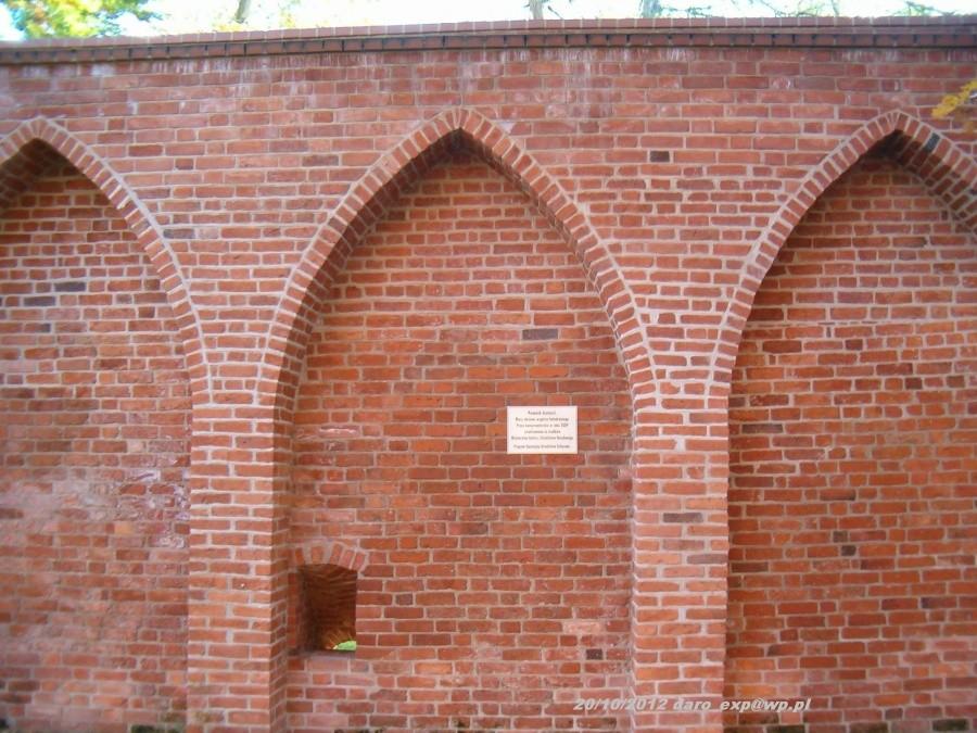 Wycieczka rowerowa-Tczew-Elbląg-Frombork-Fragment muru obronnego Katedry we Fromborku.