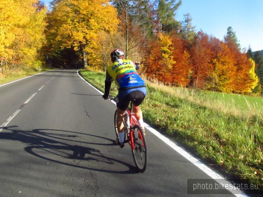 ostatni podjazd, a potem 81,84 km/h